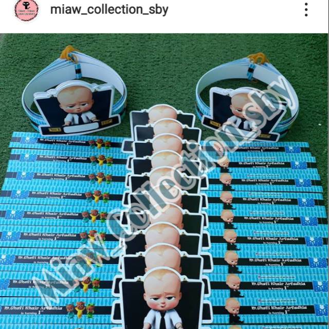 Topi Ultah Custom (Baby Boss)