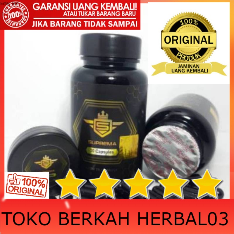 100% ASLI Suprema Asli Original Obat Pembesar Penis Kelamin Vital Kuat Sex Pria Tahan Lama Hasil Per
