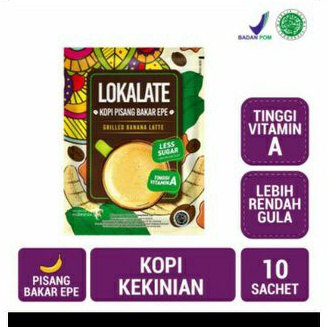 Lokalate Kopi Kawista, Berondong,  Alpukat, Pisang Bakar Epe, Tape Ketan Renceng (10 sachet)