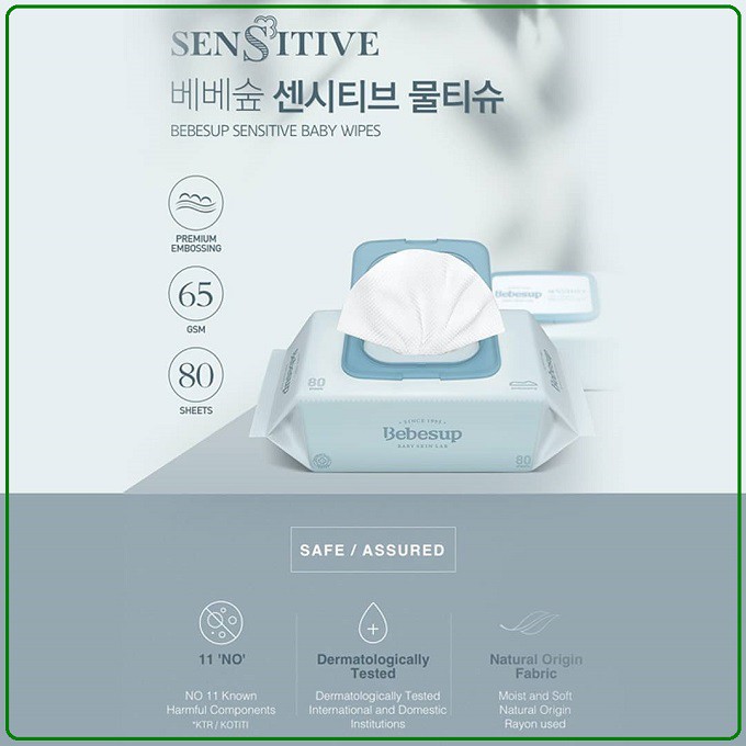 Bebesup Baby Skin Lab Sensitive (36sheets)