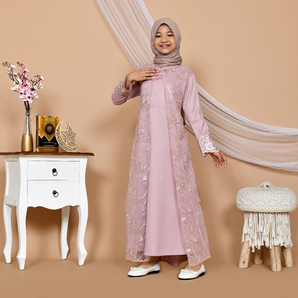 SP2216 Gamis Pesta Anak Ani 7-9THN 5WARNA / SP / Pakaian Muslim Anak / Gamis Kondangan Anak / Baju M