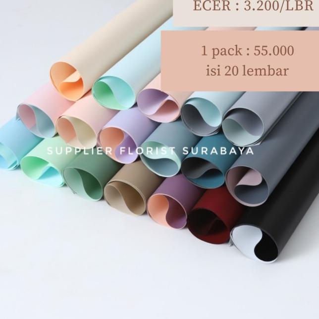

KERTAS BUNGA BICOLOR(1PAK:20LBR)/WRAPPING PAPER/WRAP BUNGA/FLOWER WRAP - PINK TUA-MUDA
