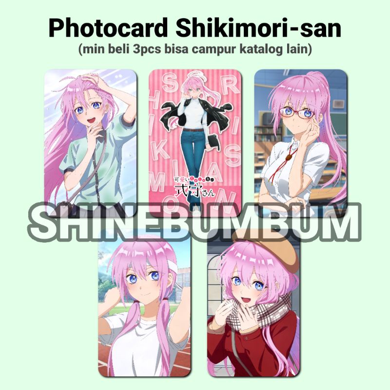 Photocard Anime Shikimori-san (2 sisi)