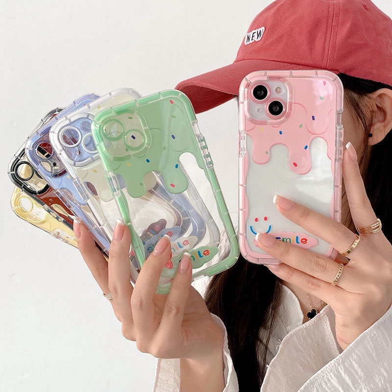 Soft Case Hp Gambar Es Krim Untuk IPhone 12 / 13 / 11promax / X / Xs Max / Xr