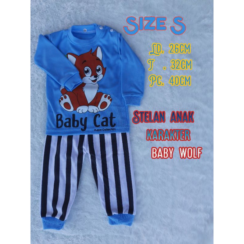 stelan anak/bayi karakter baby wolf