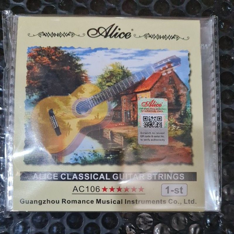 10 pcs senar gitar alice klasik nylon satuan original