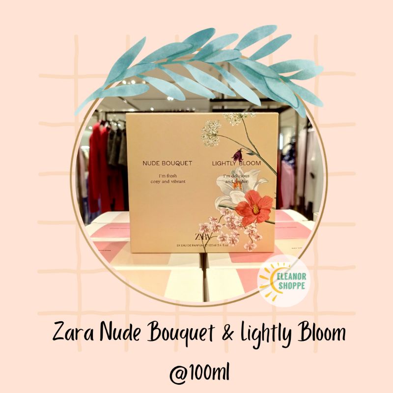 Parfum Wanita Original Zara Nude Bouquet & Lightly Bloom EDP 100ml, 10ml - Ori Perfume Murah