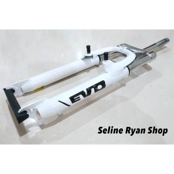 Buruan Beli] Garpu / Fork Sepeda Mtb United Evo 26" Uk. Standart Suspensi Shock - Putih
