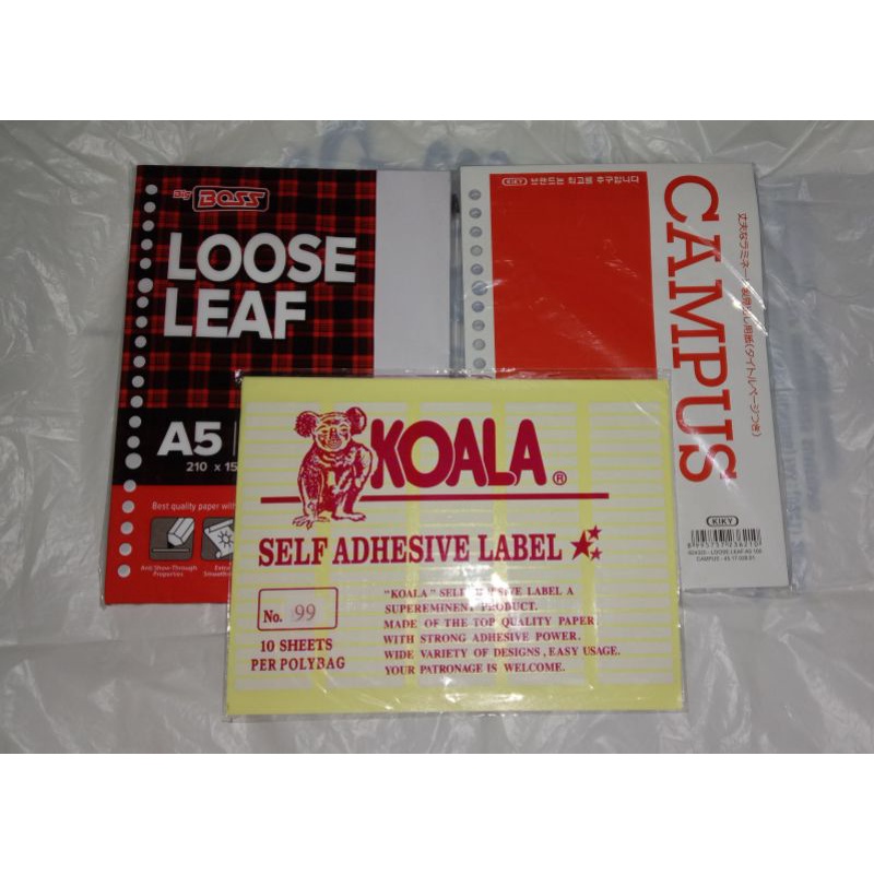 

Kertas Binder Loose Leaf A5 isi 100 Lembar