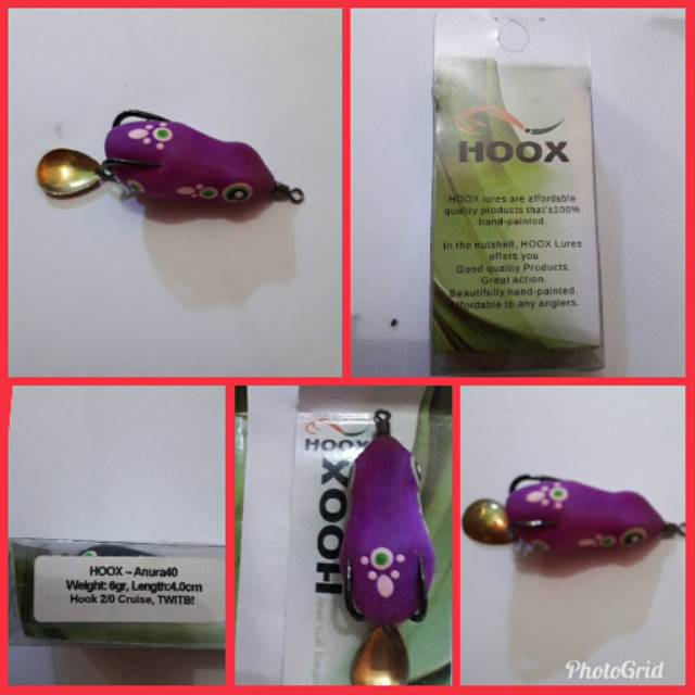 Umpan soft frog mini warna ungu