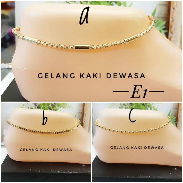 Gelang kaki korea simple