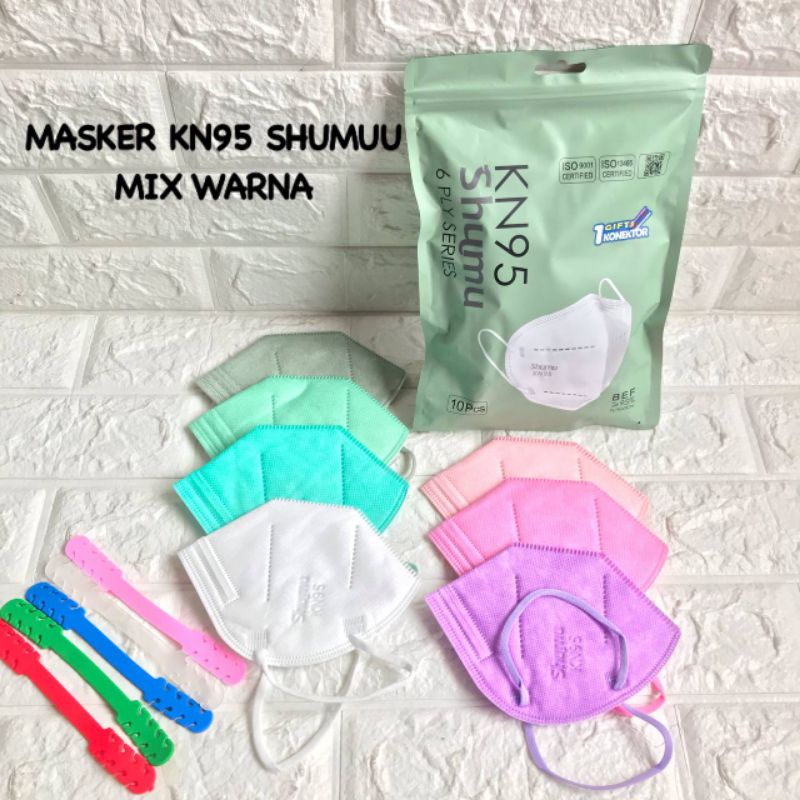 MASKER KN95 SHUMU MIX WARNA 1 PACK 10 PCS
