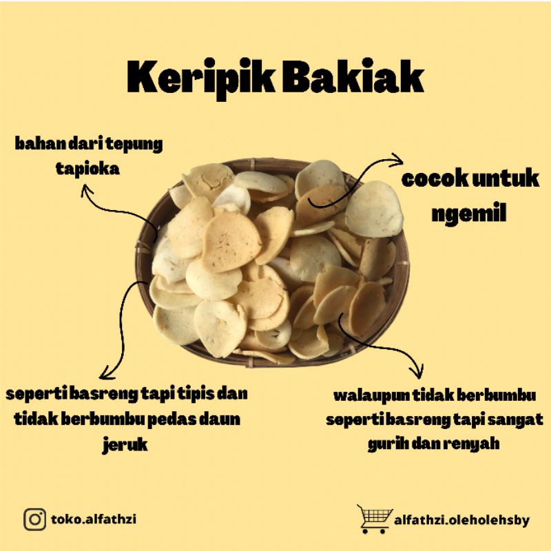 

✨Oleh-Oleh Surabaya✨ Keripik Bakiak Khas Kenjeran 250gr