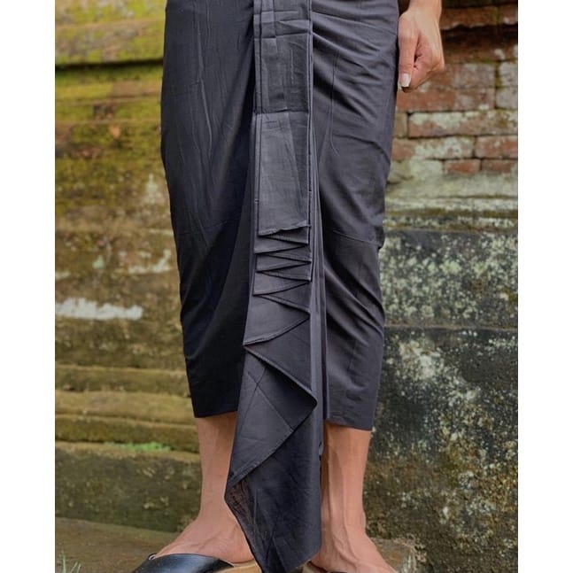 Couple Indigo || Kamen & Selendang Indigo Bali-Kamen Kancut Hitam