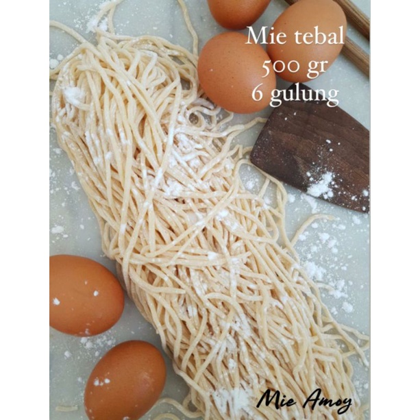 

Mie Tebal 500gr Mie Amoy Surabaya / Mie telur