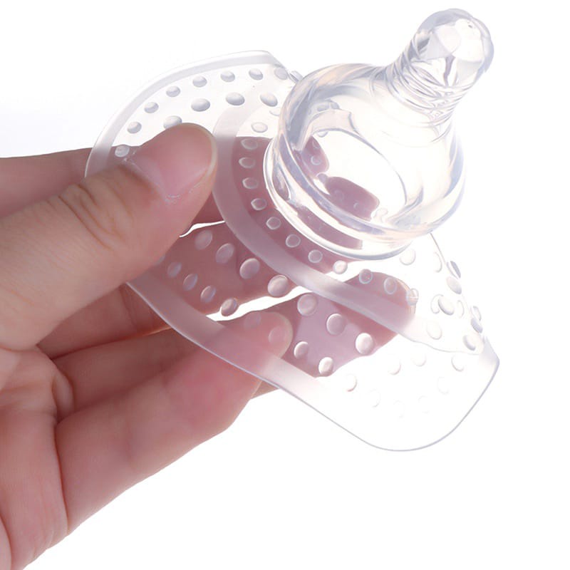Momi Homi Silicone Nipple Cover Puting Model 3006 Silikon Ibu Menyusui Breastpad Shield Protector Pelindung Gigitan Bayi