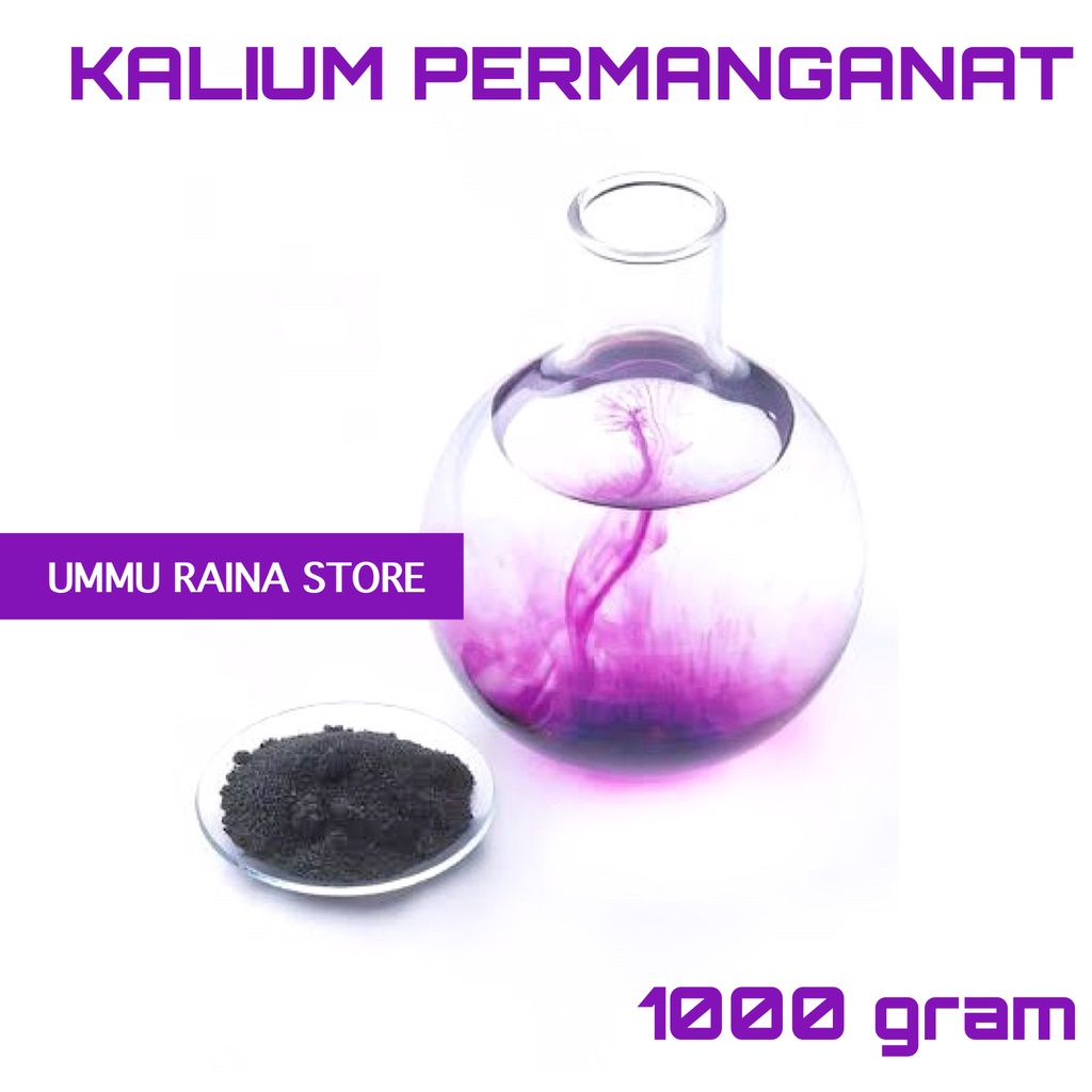 1 Kg PK Kalium Permanganat - Permanganate Kalikus - Bahan Fumigasi Kandang - Pemutih Kertas
