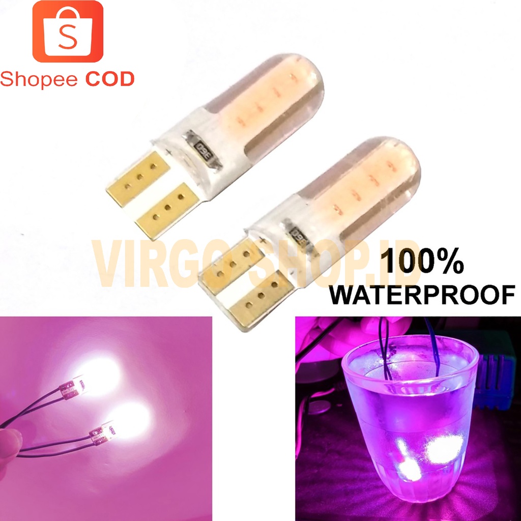 2 Pcs Led Gel / Jelly / Silicone Super Bright T10 Bisa Untuk Senja / Lampu Stop Vario 125/150 / Lampu Senja / Led T10 / T10 / Lampu Senja T10 / Lampu / Lampu Senja Vario 125 Old / Led Senja / Led