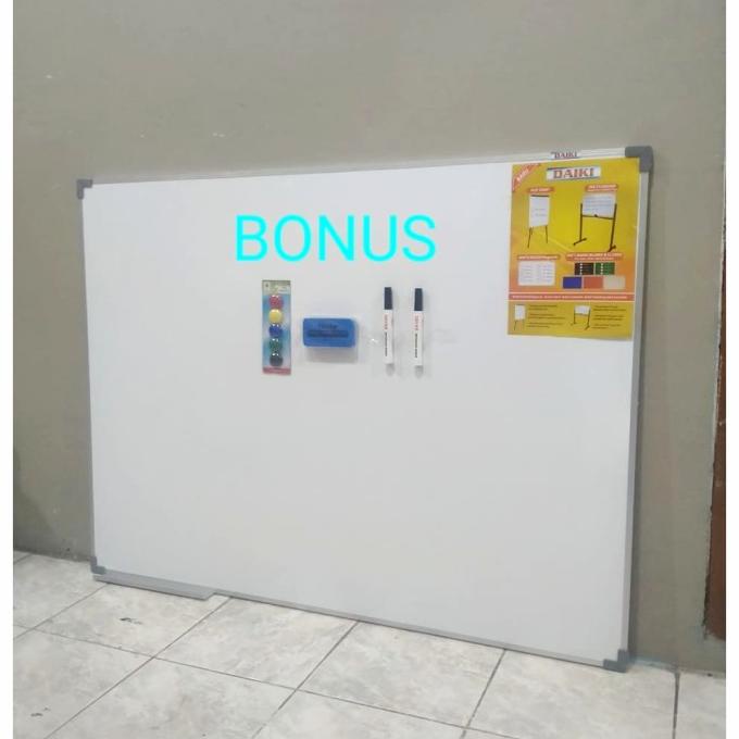 

Office & Stationery | Alat Tulis | Whiteboard / Papan Tulis Magnetic Uk 90X120 Cm | Best Seller