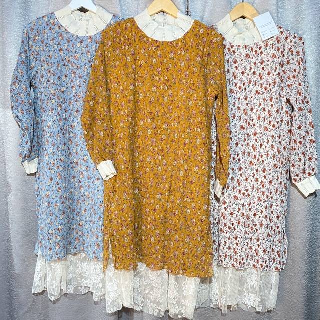 Tunik plisket import bangkok