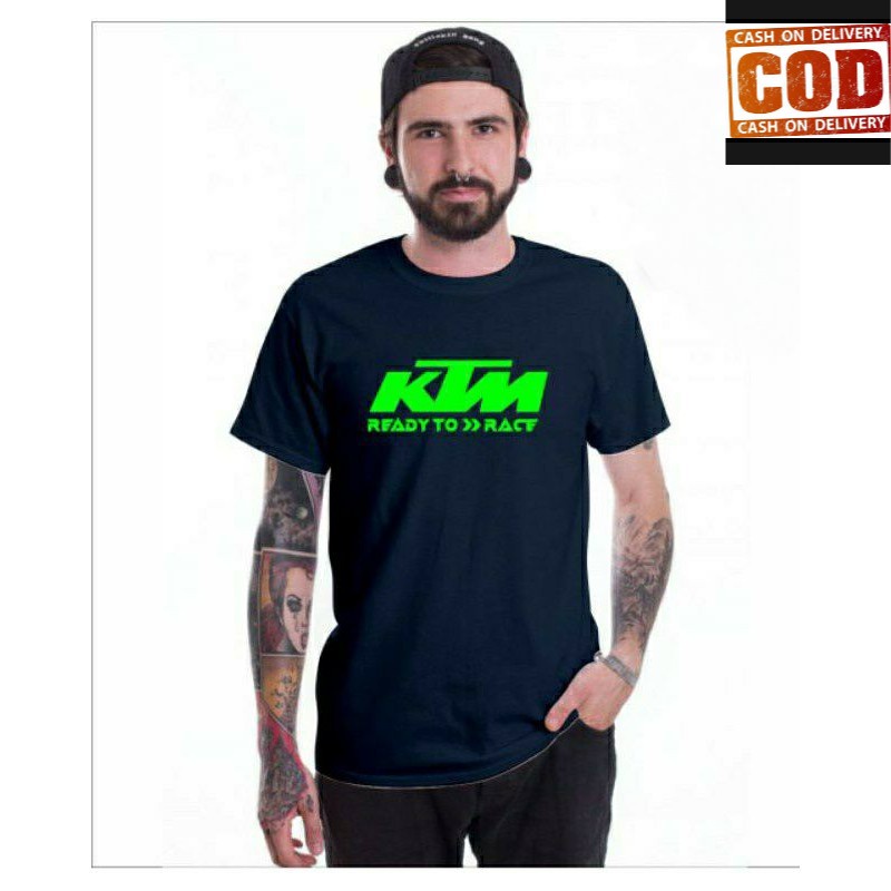 (BISA COD) BAJU KAOS DISTRO TSHIRT KTM/ KTM RACING TEAM/  RACING/  MTB/  SUPERMOTO/  MOTOCROSS COD H