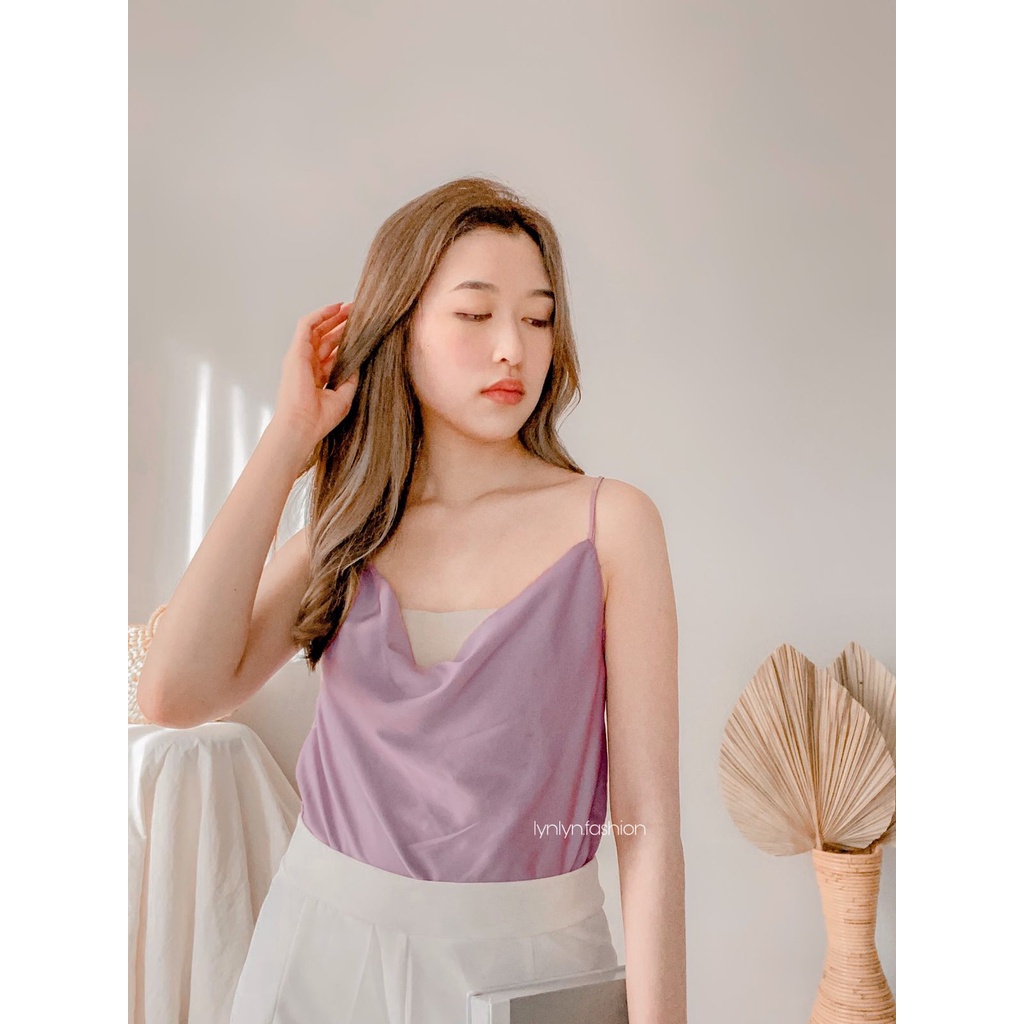 Hara Tank | atasan wanita | tanktop | bahan satin