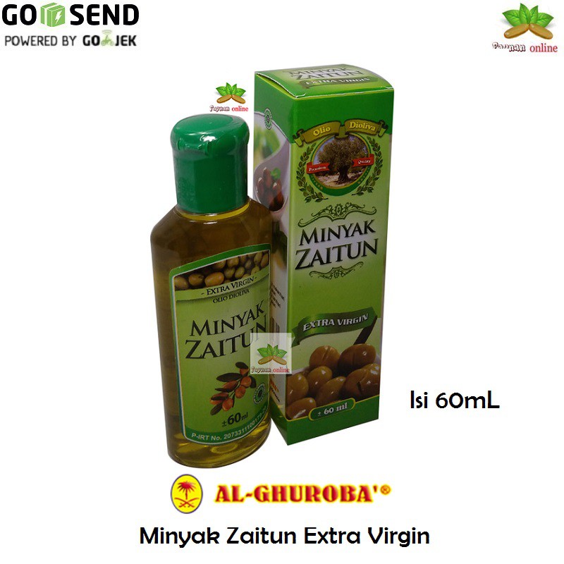 Olive Oil Minyak Zaitun Al Ghuroba Extra Virgin 60ml Shopee Indonesia