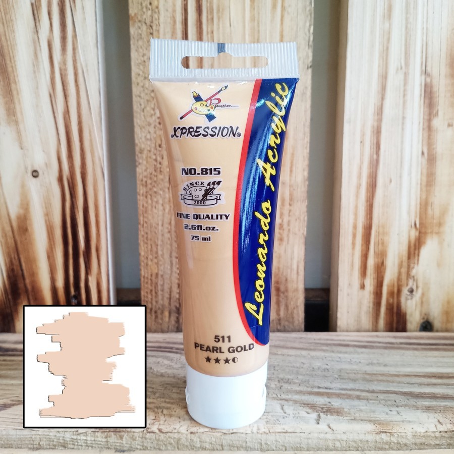 

Cat akrilik Leonardo 75 ml Pearl Gold