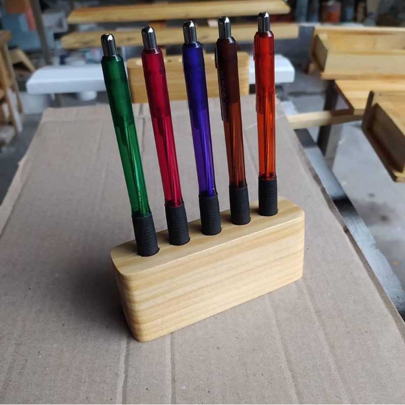 

Tempat pensil pulpen kayu minimalis estetik