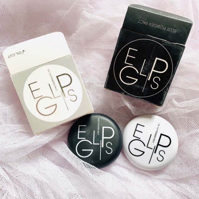 Eglips powder pact , blur , oil cut , glow powder