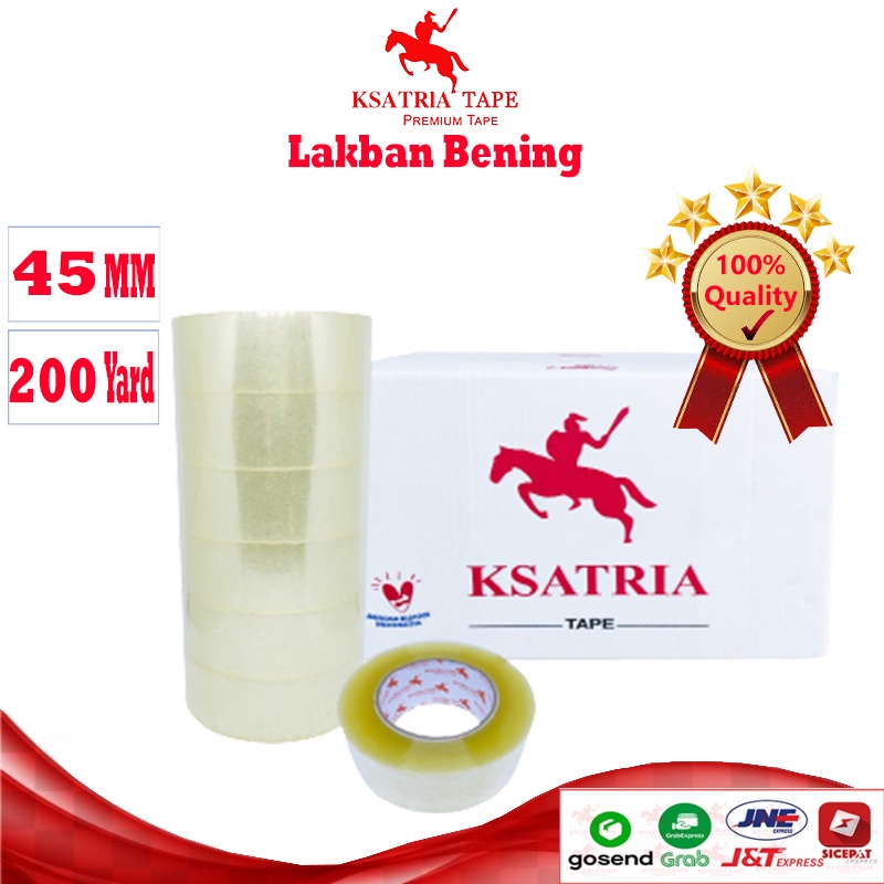 

[TERMURAH] Lakban OPP Tape / Lakban Bening Dunia Packing 200 Yard (1 Dus) -COD