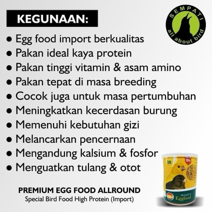 Cede Premium Egg Food Allround Pakan Burung Lovebird Kenari Parkit