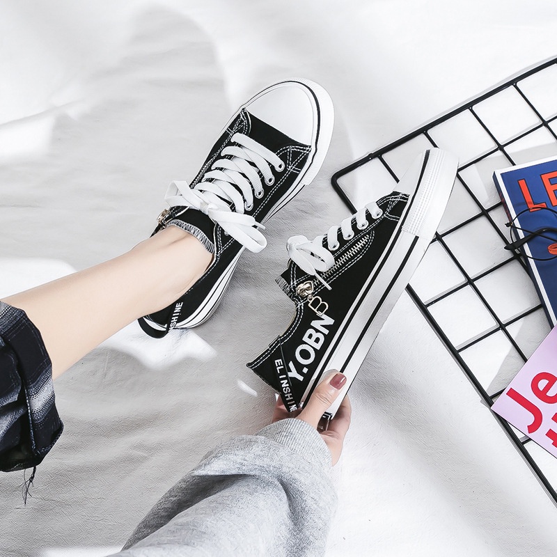 [SEPATU.IMPORT88] SP 518 Sepatu Wanita Sneakers Tali Kanvas Model Terbaru 2021 Trendy dan Elegan