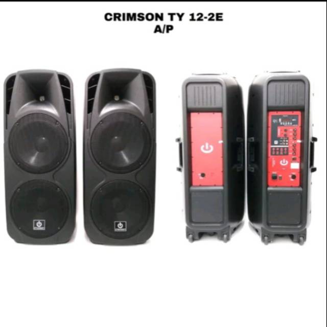 Speaker Aktif Pasif CRIMSON TY12E DOUBLE SPEAKER
