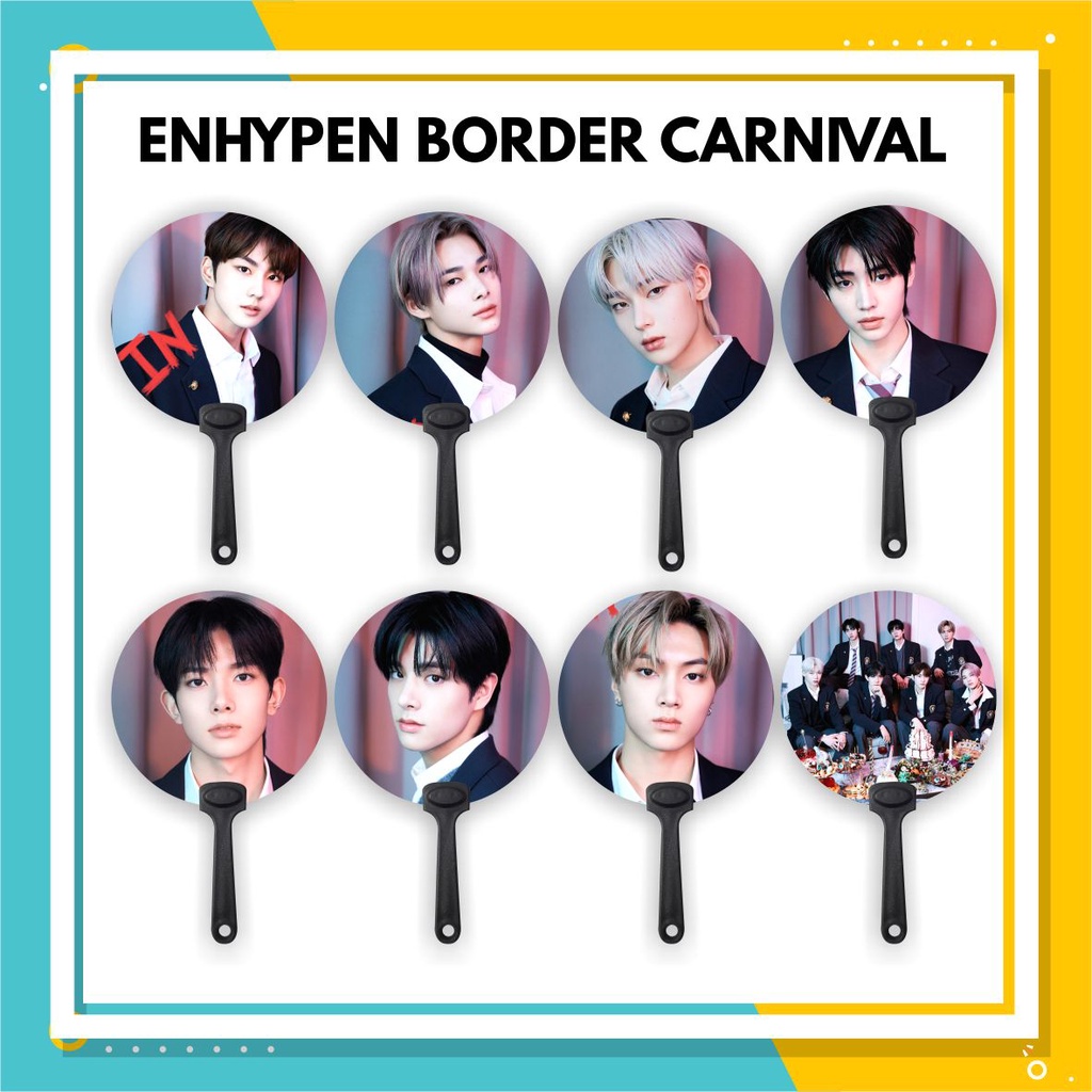 (READY STOCK) KIPAS TANGAN HANDFAN ENHYPEN BORDER CARNIVAL - SOUVENIR KPOP MURAH UNOFFICIAL