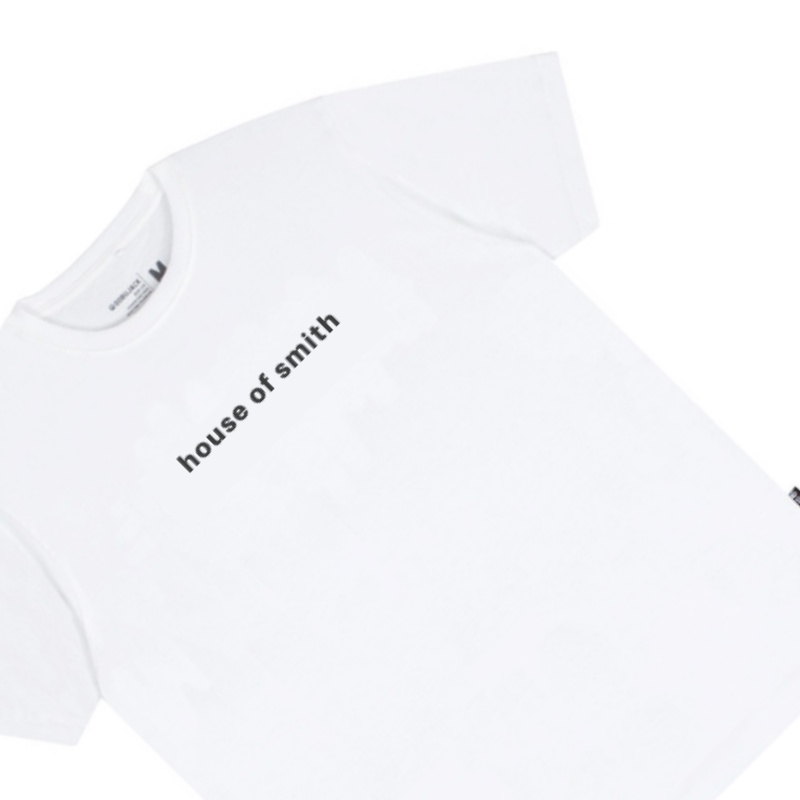 Kaos Smith Putih | T-shirt kaos house of smith simple Pria Top Quality