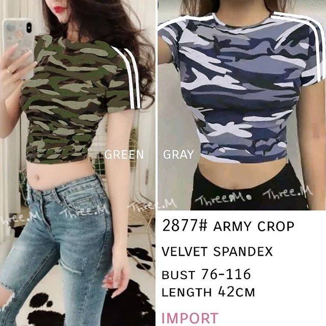 ARMY CROP TOP