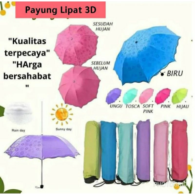 payung 3D/payung magic 3D