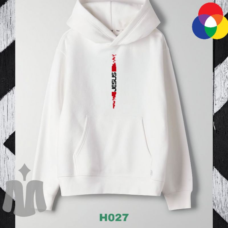 Hoodie Premium Putih Rohani Kristen