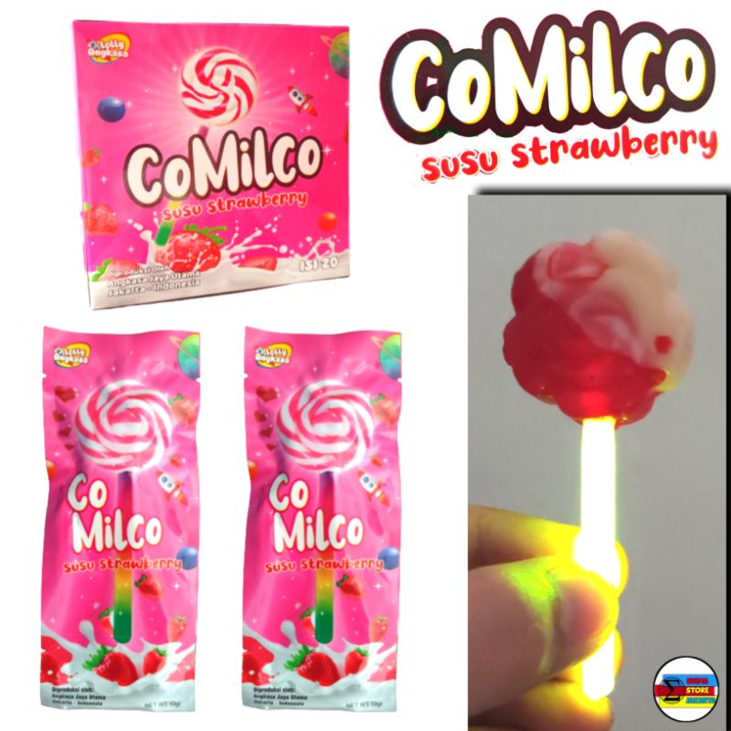 Permen Lolipop Jadul Lightstick Bunga - Permen Lollipop Bunga Rasa Susu Stroberi