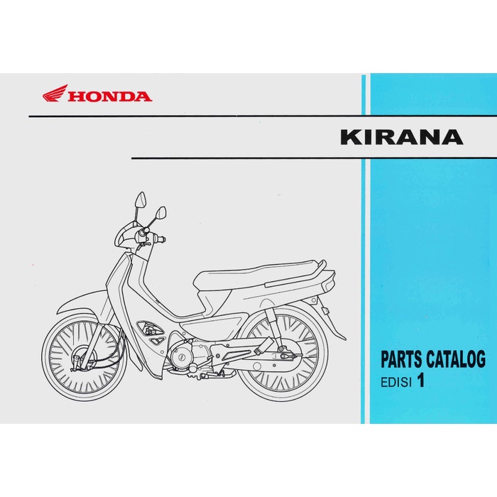 ✨MCHELLE✨  - Part Catalog Motor / Buku Katalog Sparepart Motor HONDA Kirana