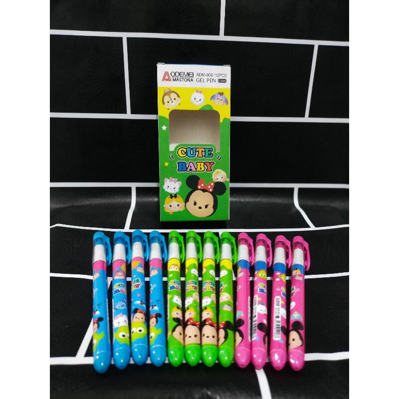 

pulpen kerakter tsum tsum aodemei adm-908 isi 12pcs
