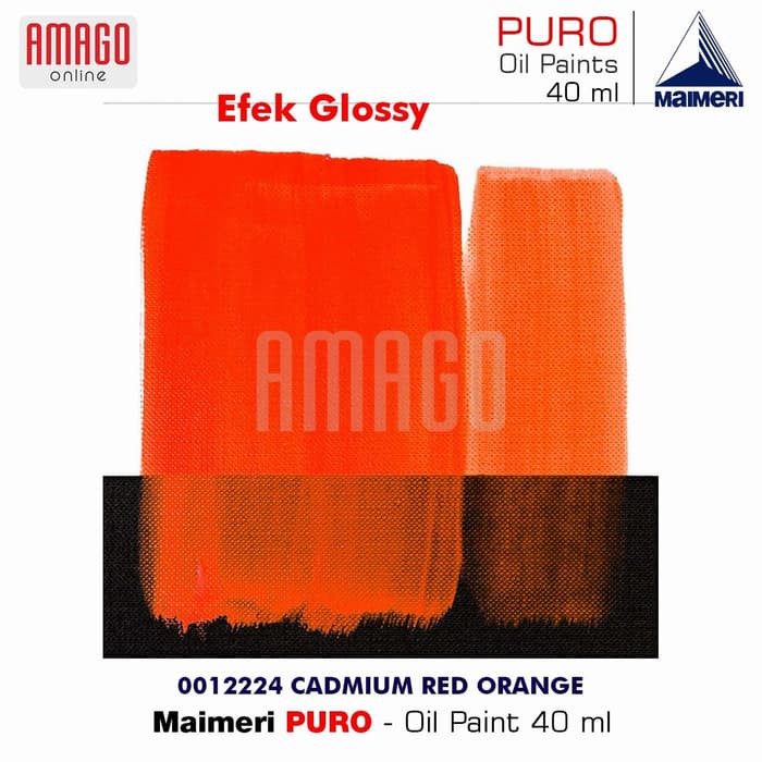 MAIMERI PURO - OIL PAINT - CADMIUM RED ORANGE - 40ML - M0012224