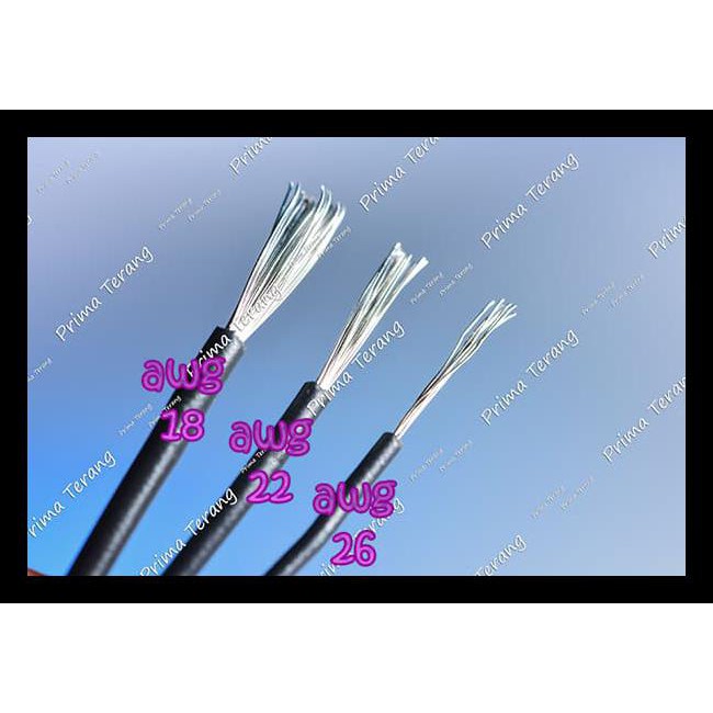 Kabel Eceran Hitam Awg18 Ecer Awg 18 Serabut Black @10 Cm Terlengkap