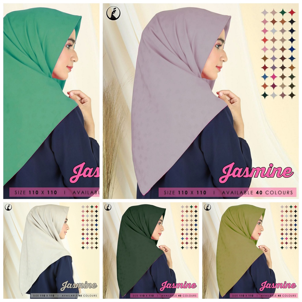 JILBAB SEGIEMPAT JASMINE CUTTING LC  LASER CUT DAN JAHIT TEPI POLOS LASERCUT SCARF VOAL HIJAB KERUDUNG SEGI EMPAT HARGA GROSIR