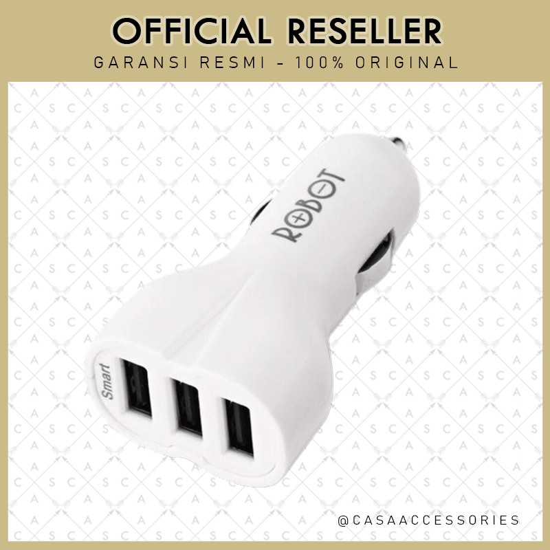 Robot RT-CC3s 3USB Car Charger 4.8A - New Robot RT-CC03