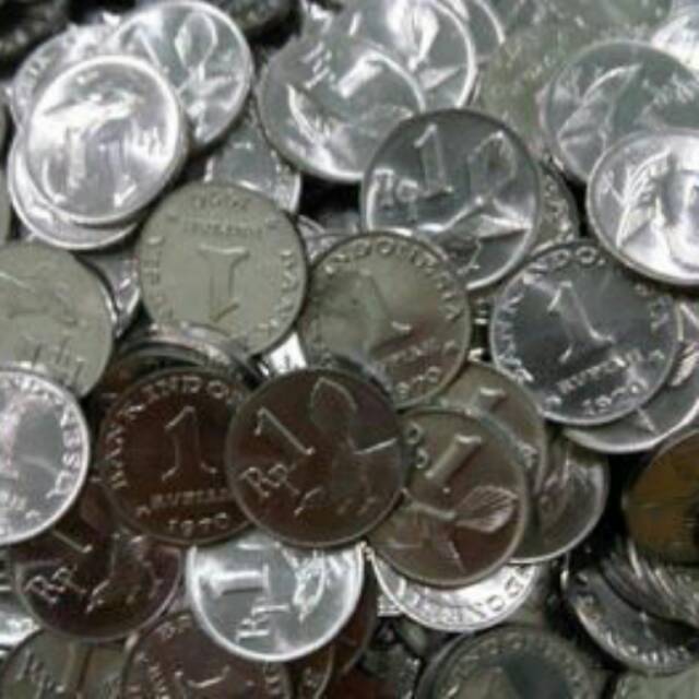 Uang Lama Kuno Mahar Koin 1 rupiah 1970