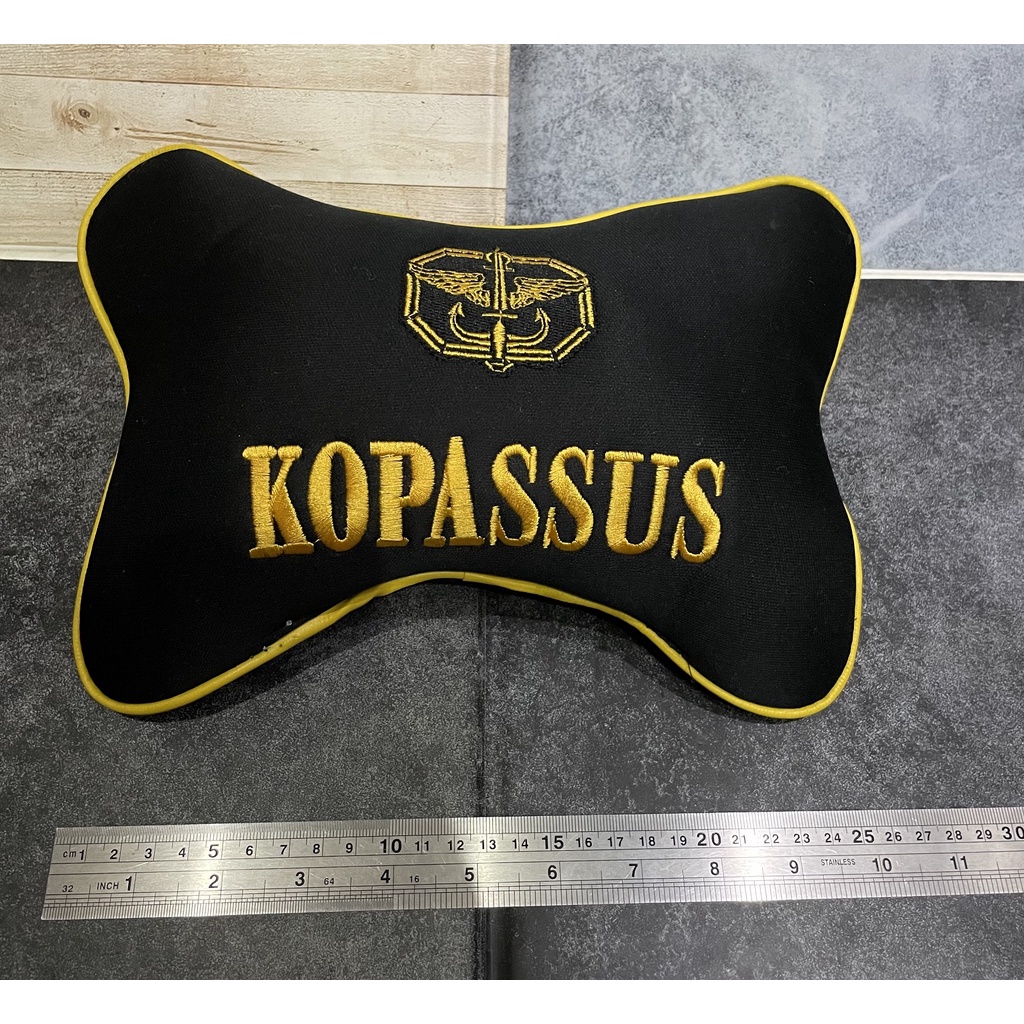 Bantal Mobil Kopassus Hitam - Bantal Mobil - Bantal Kepala Kopassus