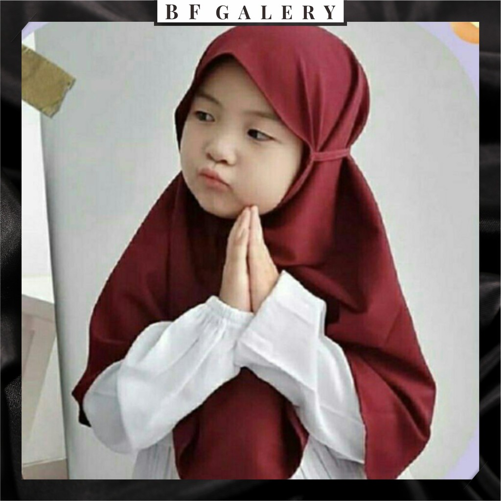 BFJ002 Bergo Anak Tasya Hijab Maryam Diamond Jilbab Anak Instan Kerudung Instan Usia 2-6 Tahun Jakarta