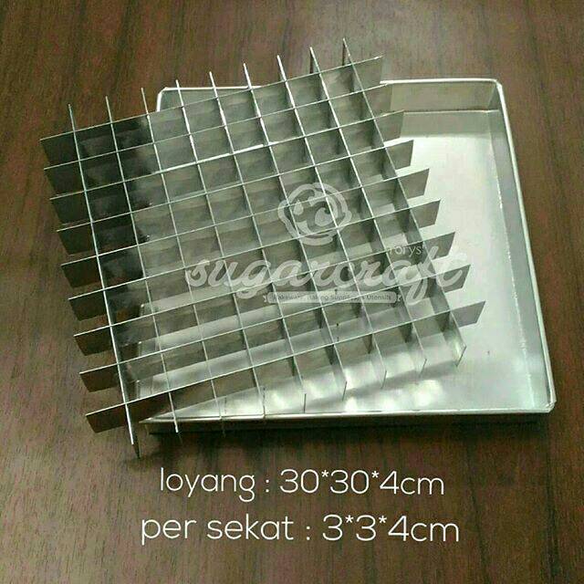 Loyang sekat 30cm (B) / loyang cake potong